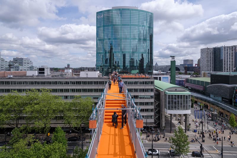 MVRDV Installs Orange Rooftop Walkway in Rotterdam 