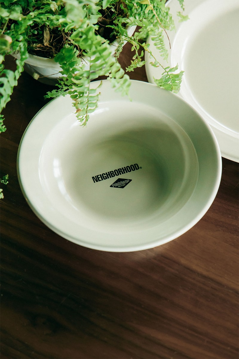 NEIGHBORHOOD SS22 Homeware Apparel New Arrivals HBX Release Info Buy Price Gardening Tool Storage Cutlery Plates Dining Ware T-Shirts Tote Bag Button-Down Shirts