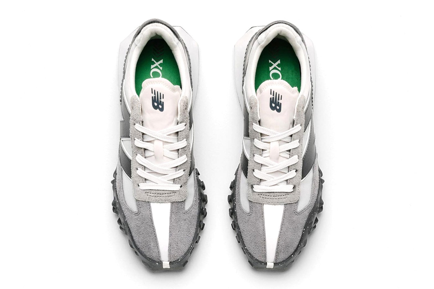 New Balance Grey Day Three Heritage eco friendly renditions 327 5740 XC72 green leaf standard release info date price