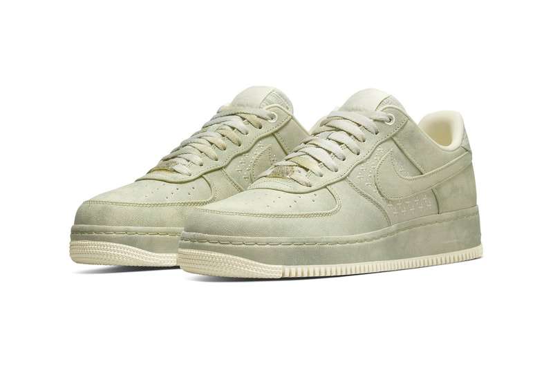 Nike Air Force 1 nai ke dv4246 333 dv4247 211 tan olive white stitching the one line elevating inner peace through sports chinese text suede release-info date price