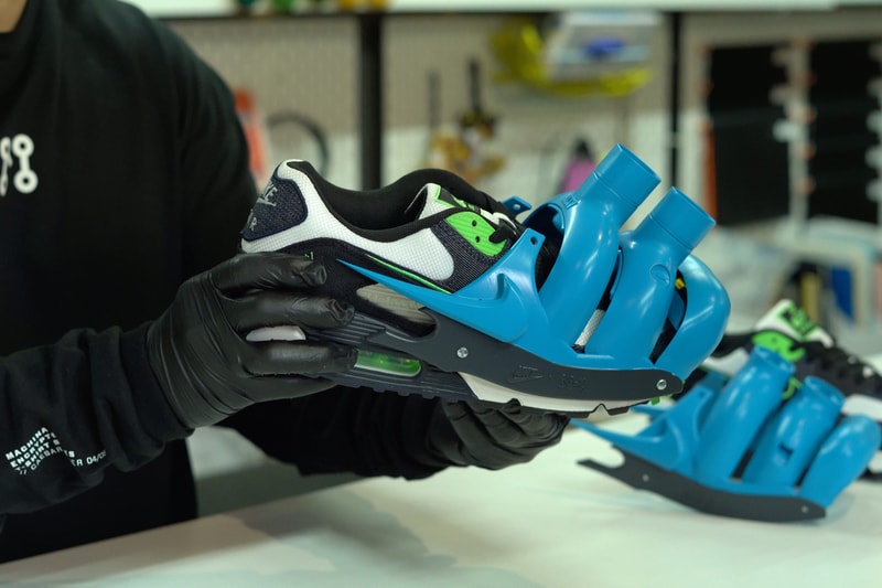 Nike Air Max 1 MACHINA Exoskeleton 3D Printed Customizable Wabi - Sabi Concept Futuristic Footwear 