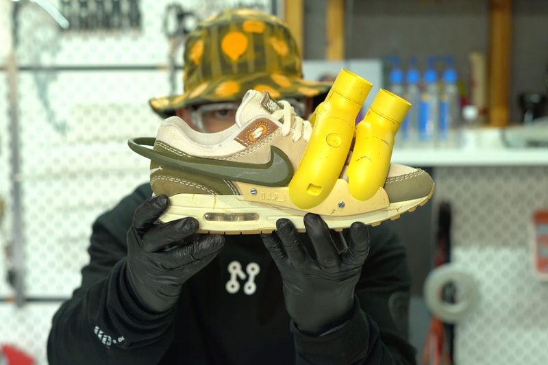 Nike Air Max 1 MACHINA Exoskeleton 3D Printed Customizable Wabi - Sabi Concept Futuristic Footwear 