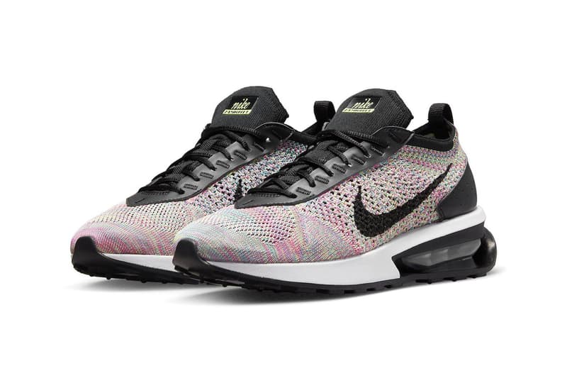 Nike air max flyknit racer multi color ghost green black pink blast photo blue pre day 2012 leather overlays release info date price