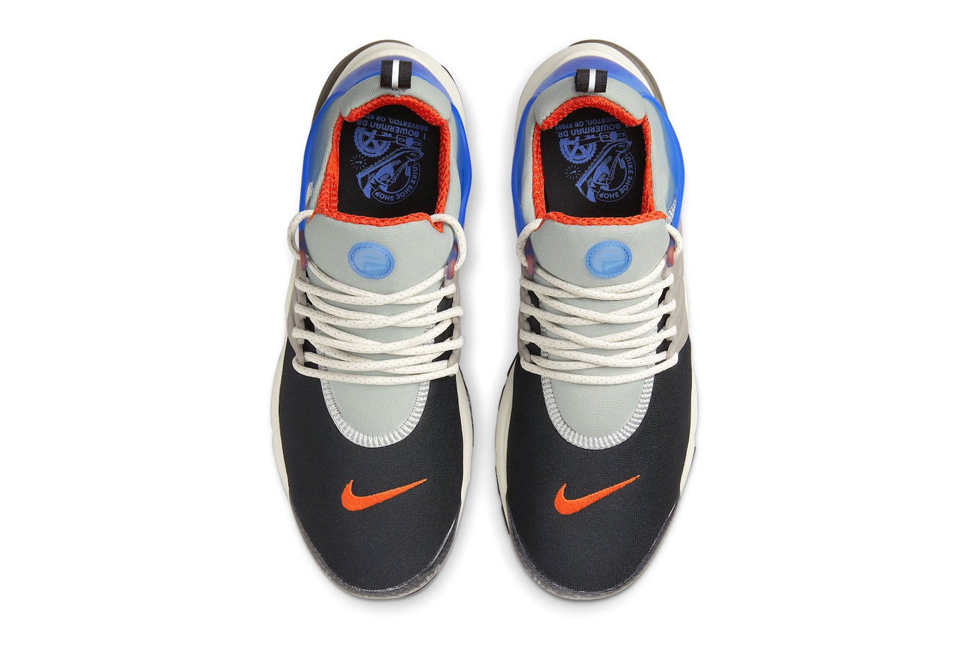 Nike Air Presto shoe shop official look summer 2022 black team orange dusty sage racer blue 130 usd release info date price