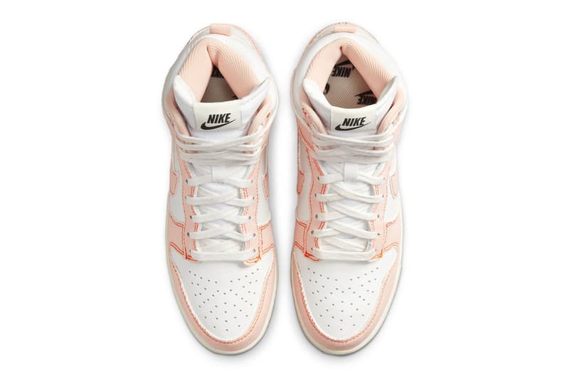 Dê uma olhada nas imagens oficiais do Nike Dunk High 1985 "Arctic Orange" DV1143-800 vintage