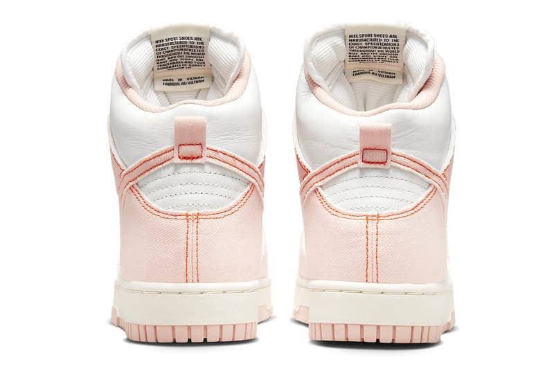 Dê uma olhada nas imagens oficiais do Nike Dunk High 1985 "Arctic Orange" DV1143-800 vintage