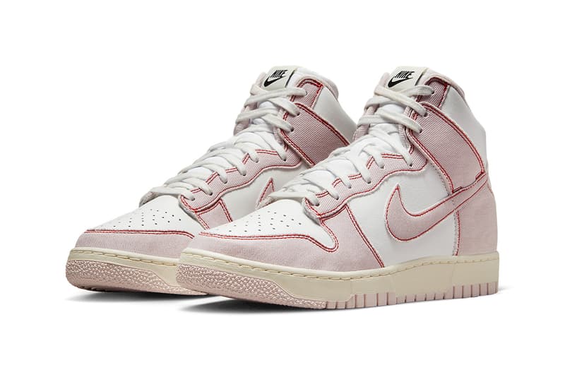 nike dunk high 1985 pink denim DQ8799 100 release date info store list buying guide photos price