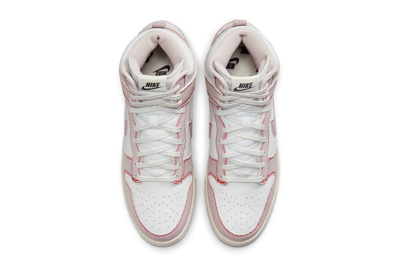 nike dunk high 1985 pink denim DQ8799 100 release date info store list buying guide photos price 