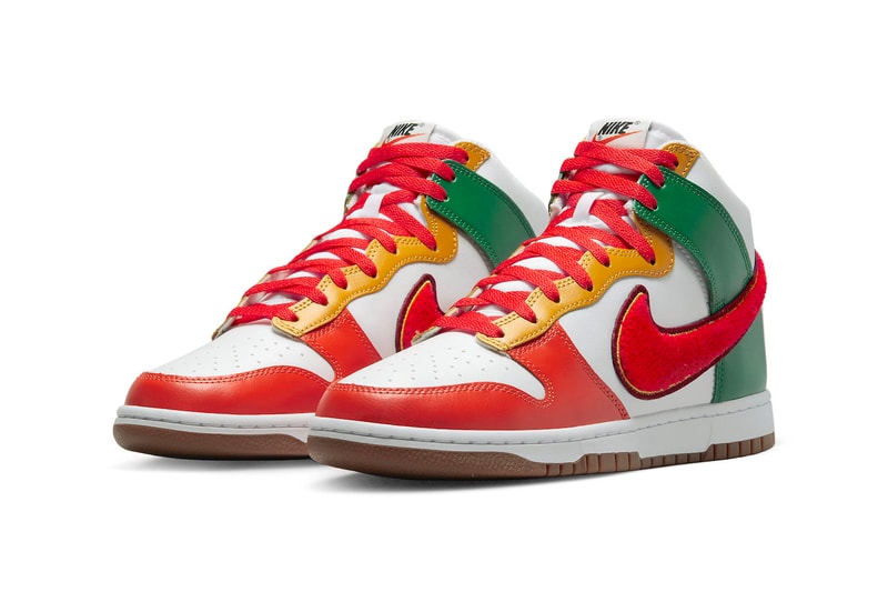 Nike Dunk High Features Chenille Swooshes