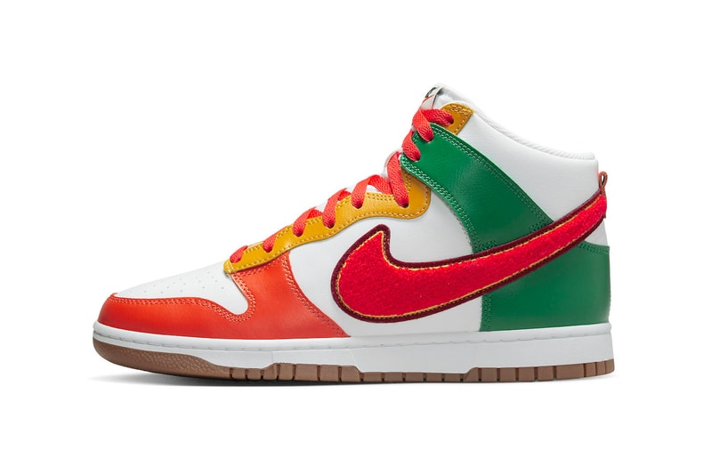 Nike Dunk High Features Chenille Swooshes