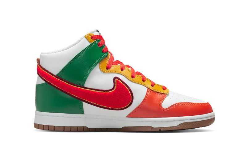 Nike Dunk High Features Chenille Swooshes