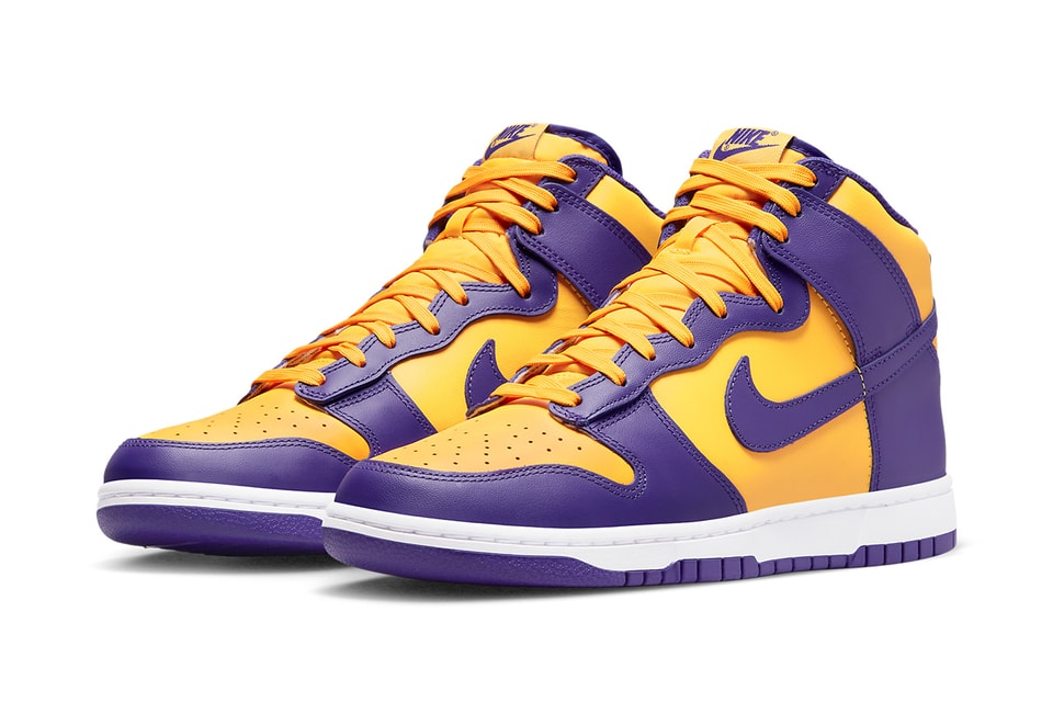Nike Dunk High Lakers Release Date Revealed: Official Photos