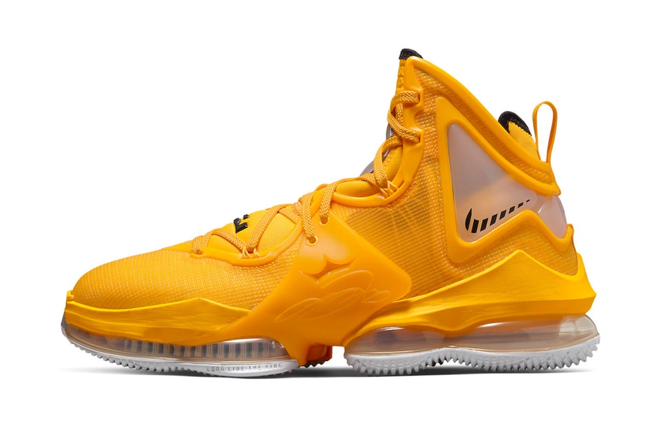 Nike LeBron 19 Releases in New Hard Hat Colorway