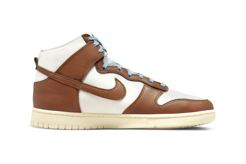 Nike Dunk High Certified Fresh dq8800 200 mushroom brown teal white blue cream release info date price