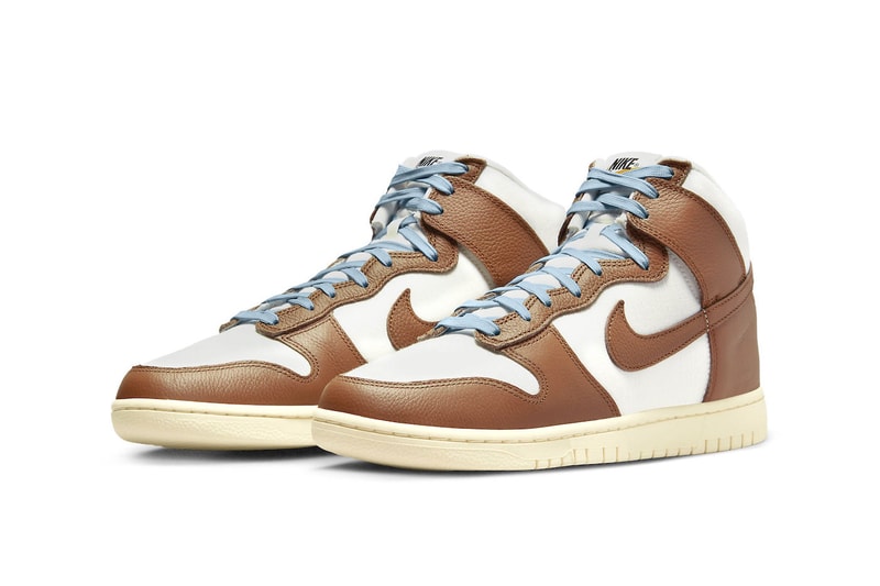 Nike Dunk High Certified Fresh dq8800 200 mushroom brown teal white blue cream release info date price