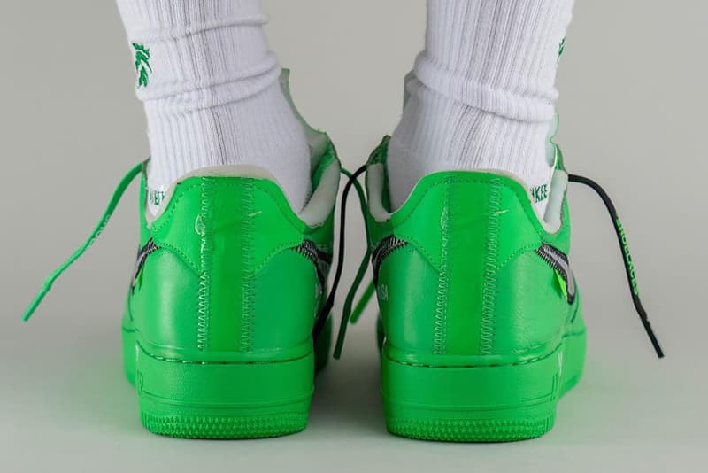 off white nike air force 1 low green dx1419 300 release date info store list buying guide photos price on foot virgil abloh 