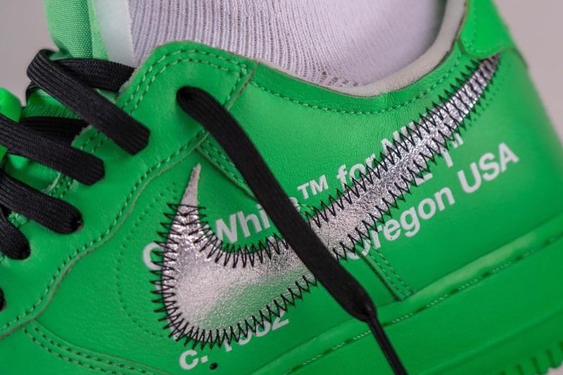 off white nike air force 1 low green dx1419 300 release date info store list buying guide photos price on foot virgil abloh 