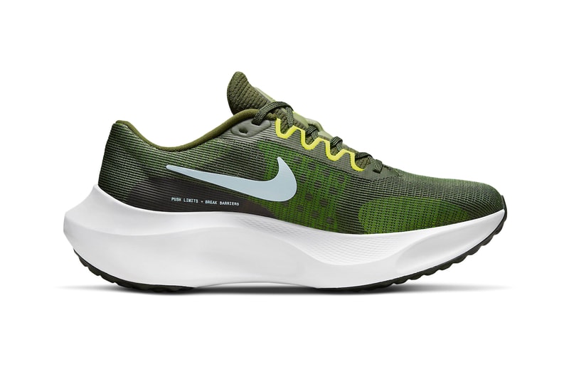 Nike Zoom Fly 5 Official Look Olive Green Swoosh
