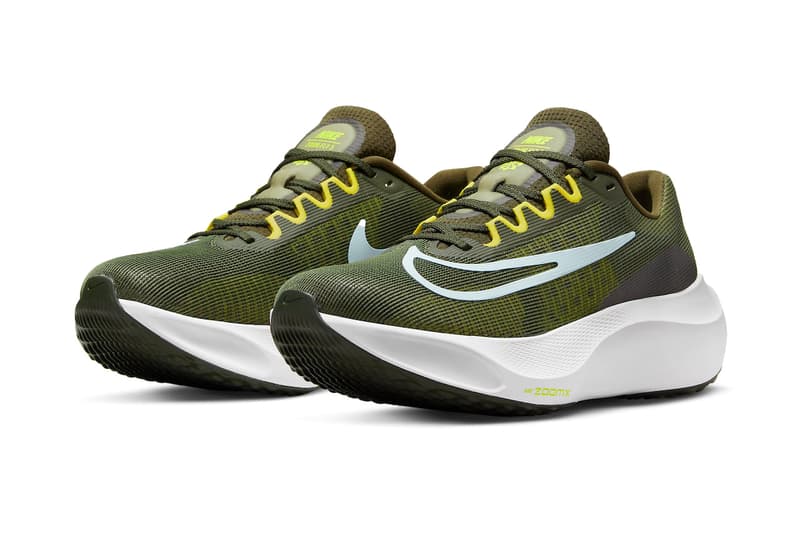 Nike Zoom Fly 5 Official Look Olive Green Swoosh