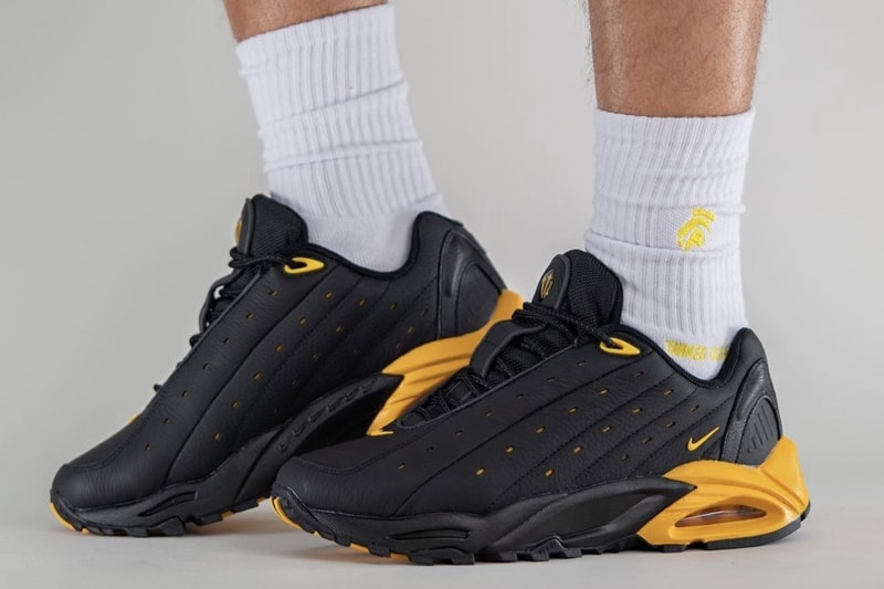 On-Foot Look at the NOCTA x Nike Hot Step Air Terra "Black/University Gold" DH4692-002 drake nike nocta purple the6ix