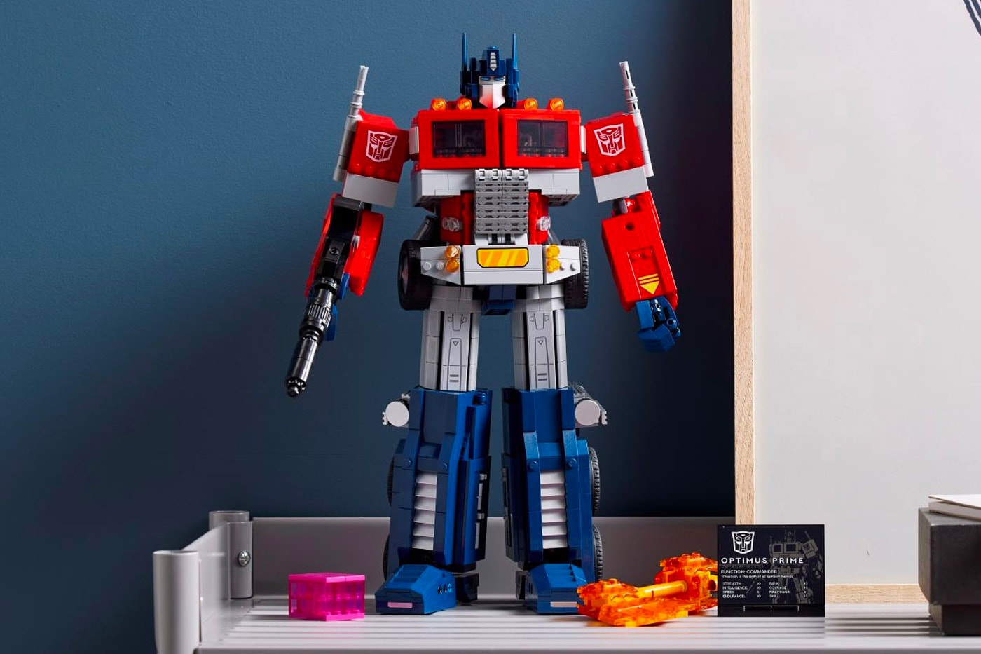 LEGO Optimus Prime transformers 19 points of articulation autobot dimensions ion blaster matrix of leadership energon axe cube jetpack release info date price 