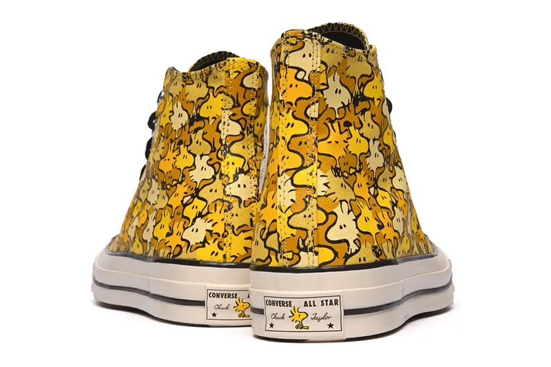 Converse Chuck 70 Hi Peanuts yellow woodstock yellow singing bird comic strip charlie brown zig zag release info date price