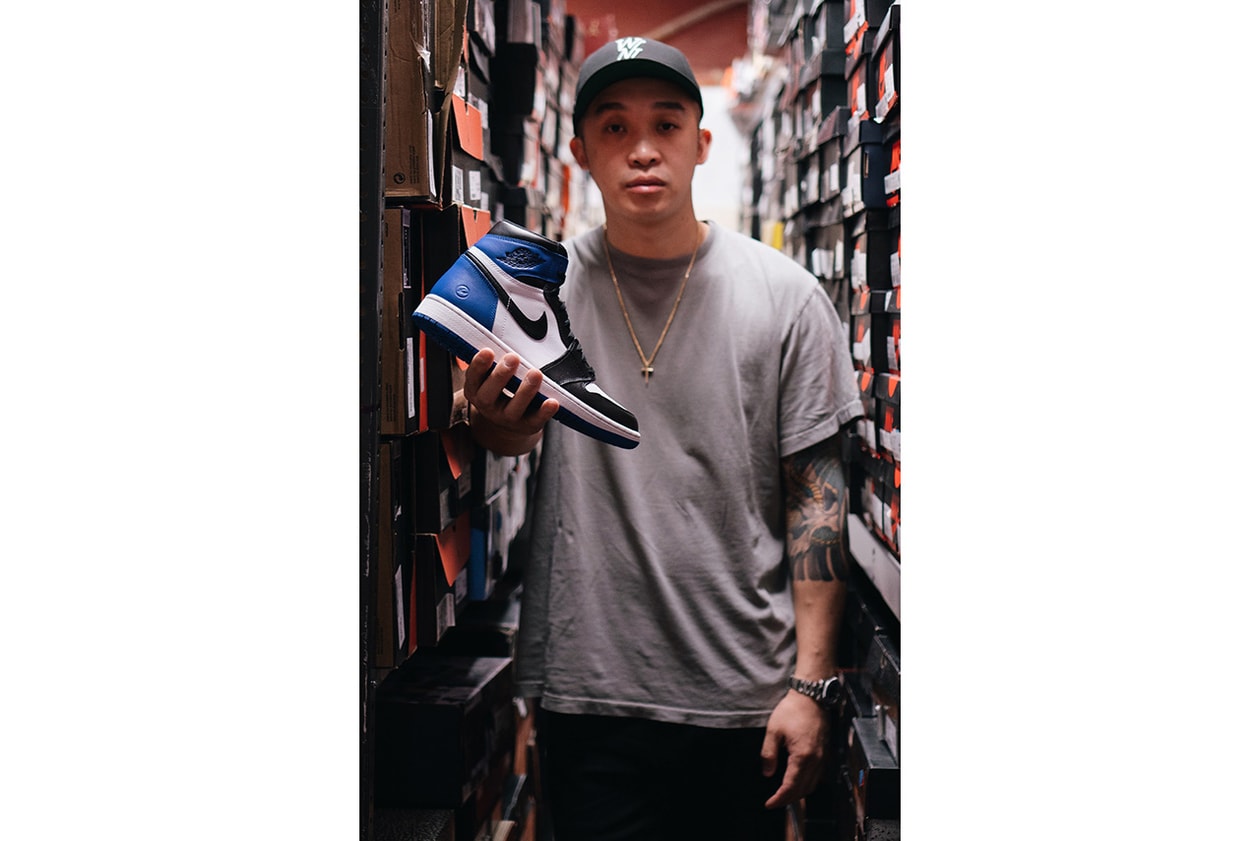Perry Shum Gregory Lam fragment design Air Jordan 1 High and Air Jordan 3 Black Cement sole mates interview