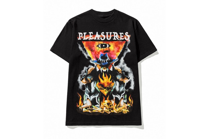 PLEASURES Summer 2022 Drop 1 HBX Release Info Buy Price Graphic T-shirts Print Jeans Shorts Logo Caps