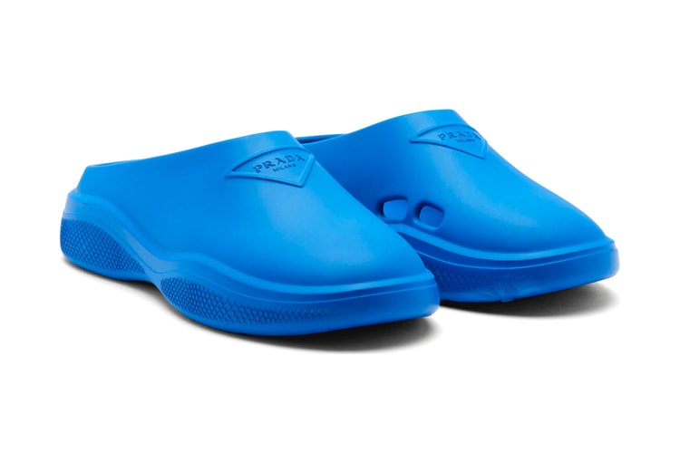 Prada’s Foam Rubber Mules Elevates Cozy Footwear