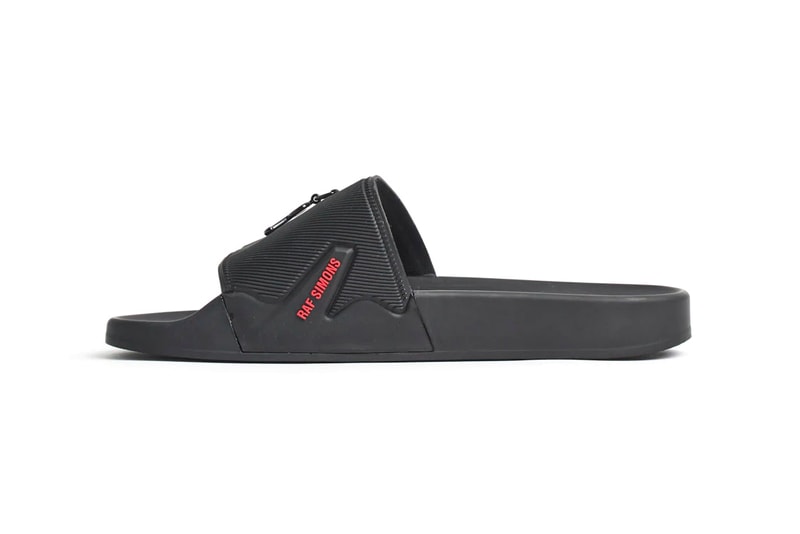 Raf Simons Astra Slide Spring Summer 2022 Black Red Machine-A Release Information Drops Footwear 