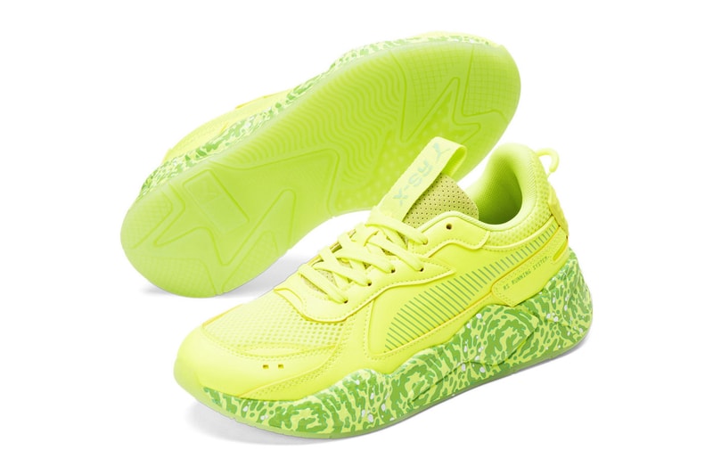 The 'Rick and Morty' x PUMA RS-X Has an Official Release Date 386781-01 neon yellow lamelo rick and morty mb.01 adult swim 