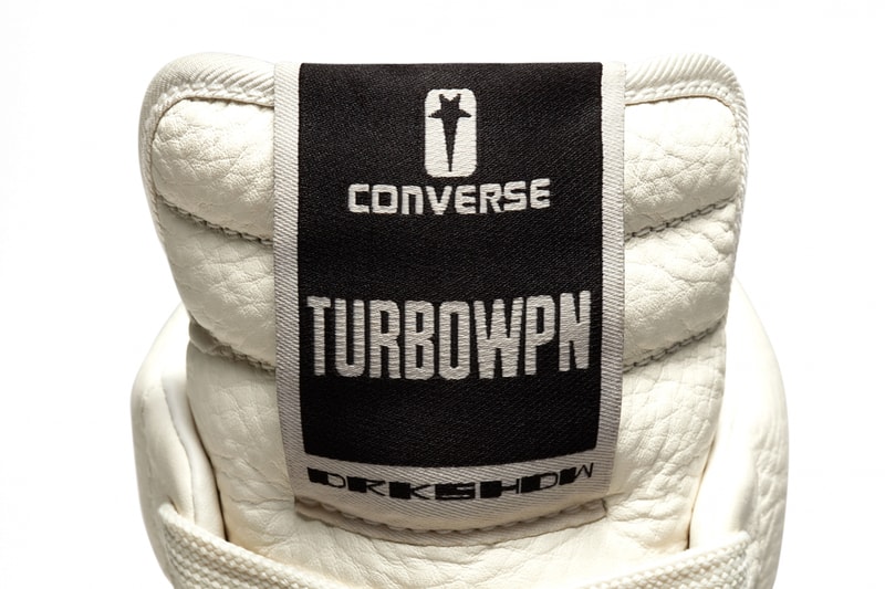 Rick Owens DRKSHDW x Converse Revisit the Bulky TURBOWPN Sneakers clay egret colorways leather platform soles weapon release info date price