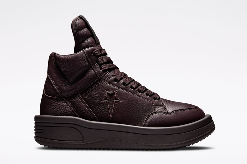 Rick Owens DRKSHDW x Converse Revisit the Bulky TURBOWPN Sneakers clay egret colorways leather platform soles weapon release info date price