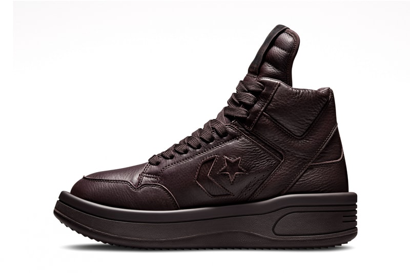 Rick Owens DRKSHDW x Converse Revisit the Bulky TURBOWPN Sneakers clay egret colorways leather platform soles weapon release info date price