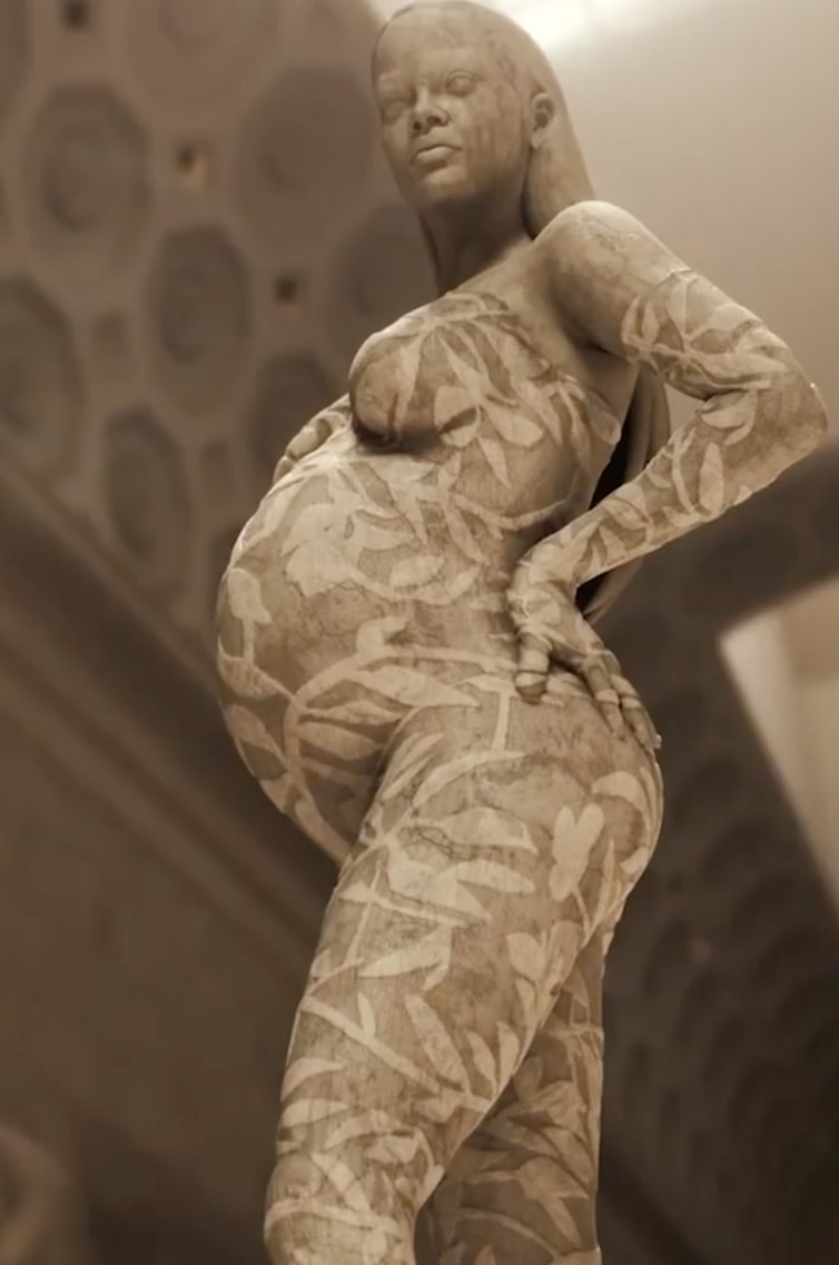 Rihanna Shut Down the Met Gala Appearing as a Marble Statue