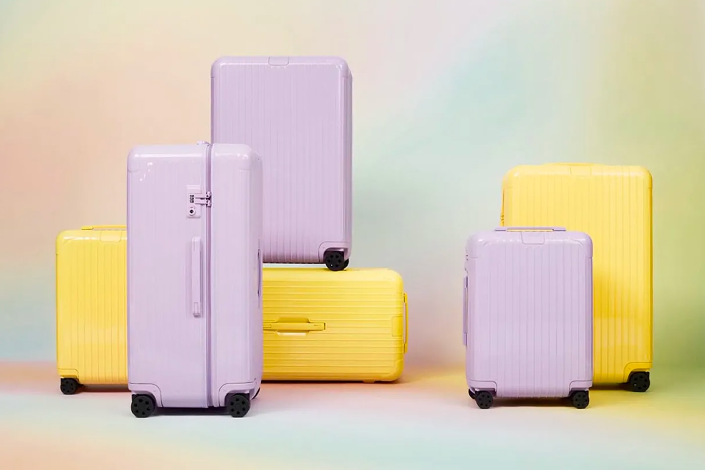 RIMOWA Updates its Essential Collection in Lavande & Citron lemonade lavender luggage bags release info date price 