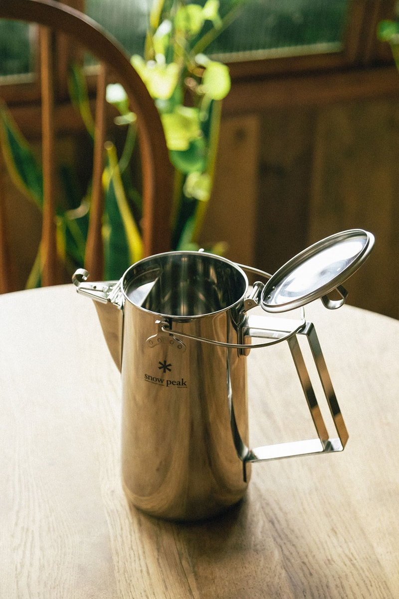 Snow Peak Spring Summer 2022 New Arrivals HBX Release Info Kettle Cutlery Sake Bottle Smokemiester Chair Camping Lantern Light