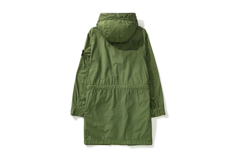 Stone Island Spring Summer 2022 AGGRESSIVE GOMMATO Capsule New Arrivals HBX Release Info Buy Price Parka Olive Green Lightweight