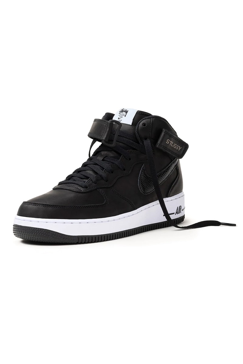 stussy nike air force 1 mid release date info store list buying guide photos price tee sweatshirt beanie 