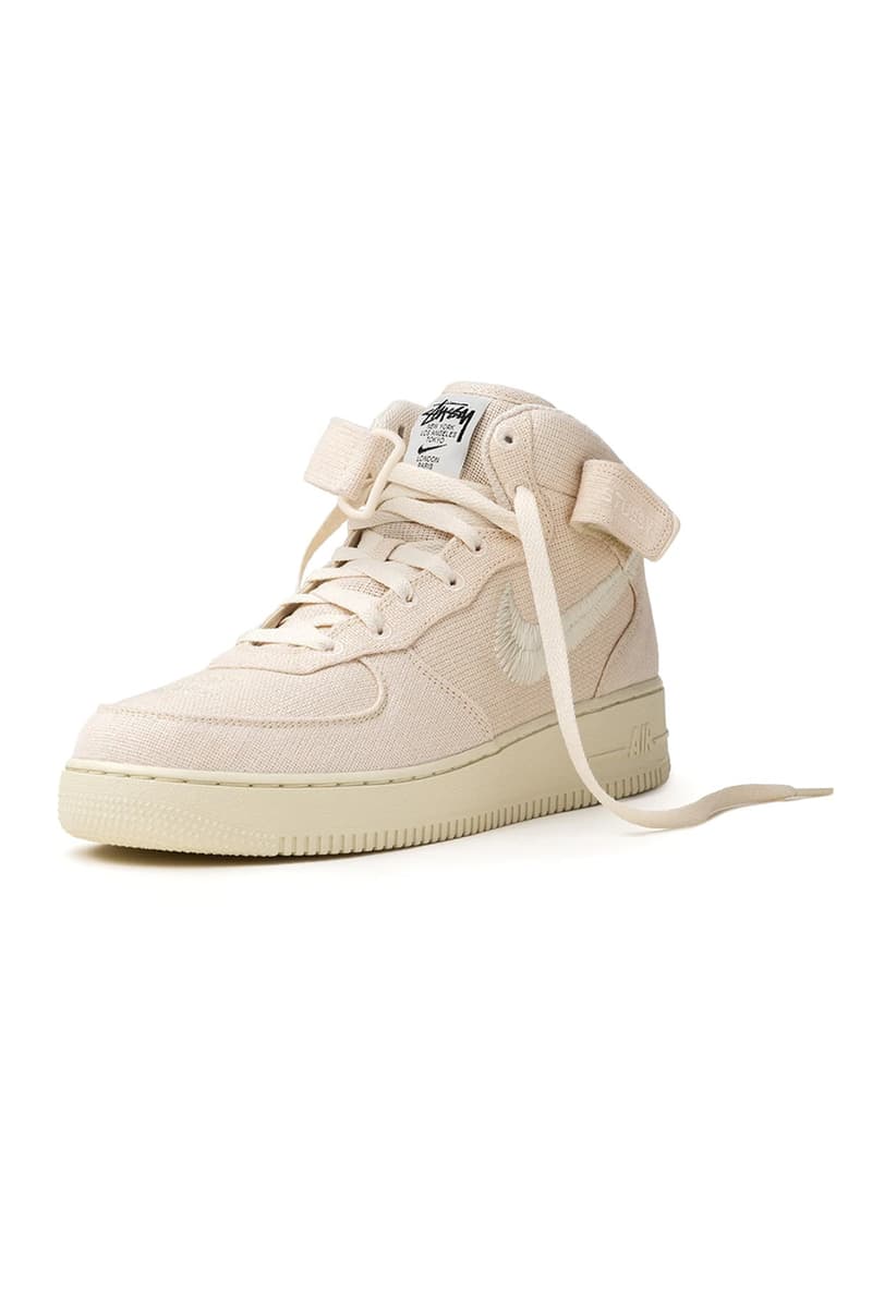 stussy nike air force 1 mid release date info store list buying guide photos price tee sweatshirt beanie 