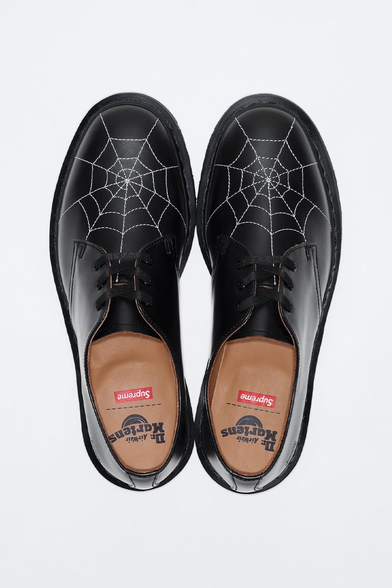 好評supreme dr.martens spiderweb 3-eye shoe 靴