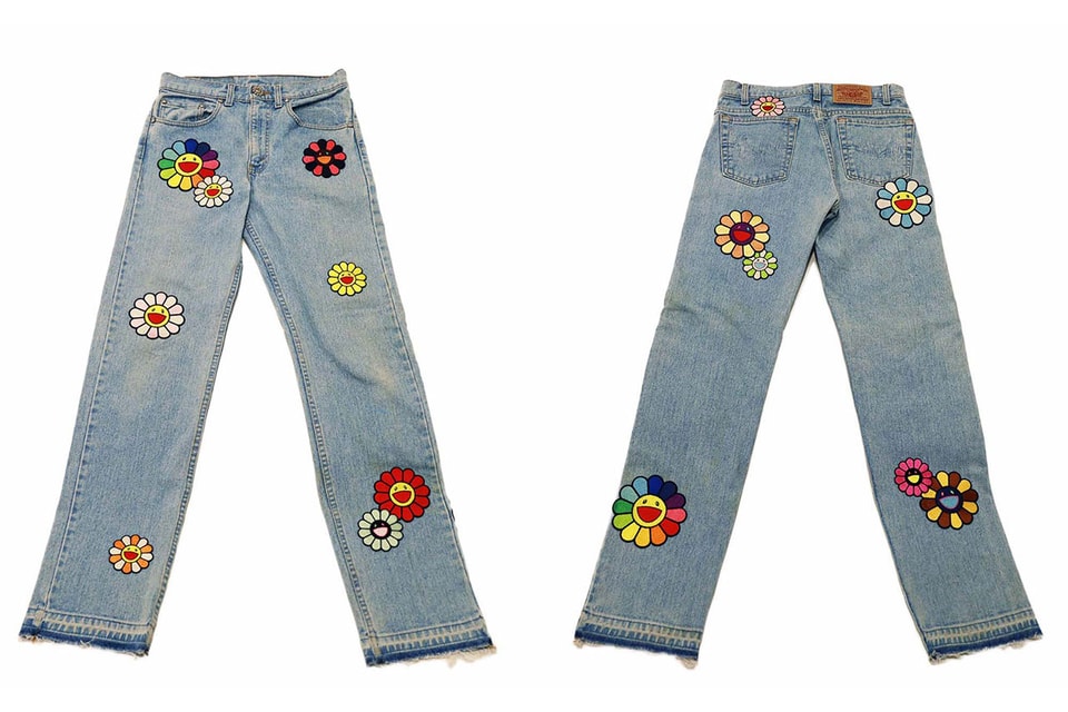 Custom TAKASHI MURAKAMI Jeans with me!! 👖, diy custom jeans