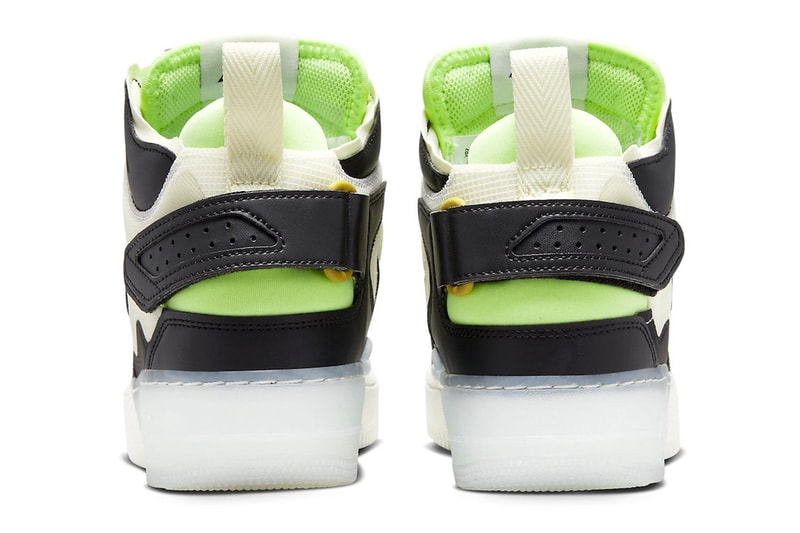 Nike Air Force 1 Mid React Black Neon First Look Release Info DQ1872-100 Date Buy Price