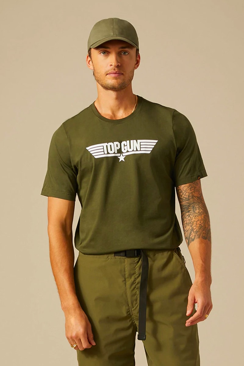 Alpha Industries Top Gun Capsule flight school air force us iceman t shirt bombers ma 1 CWU 45P tom cruise sage green black release info date price