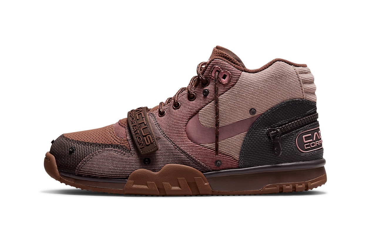 travis scott nike air trainer 1 DR7515 001 DR7515 200 grey haze wheat release date info store list buying guide photos price cactus jack 