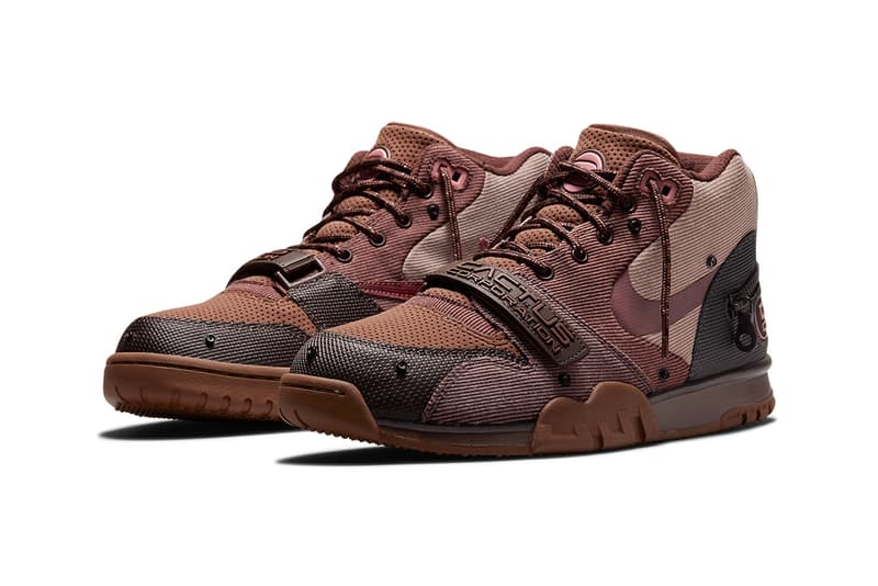 travis scott nike air trainer 1 vestuário cactus jack informações de lançamento data lista de lojas guia de compras fotos preço