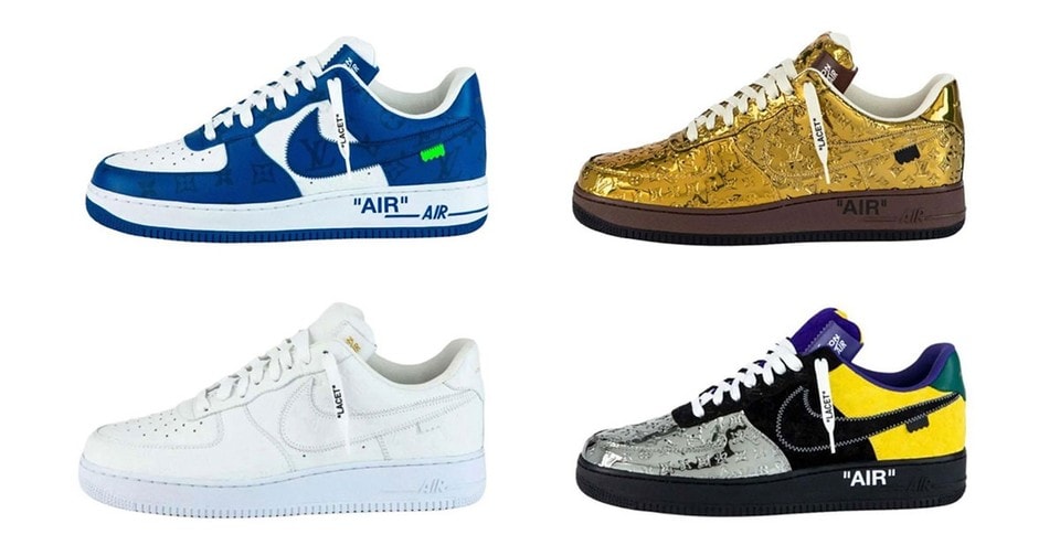 louis vuitton air force 1 gold