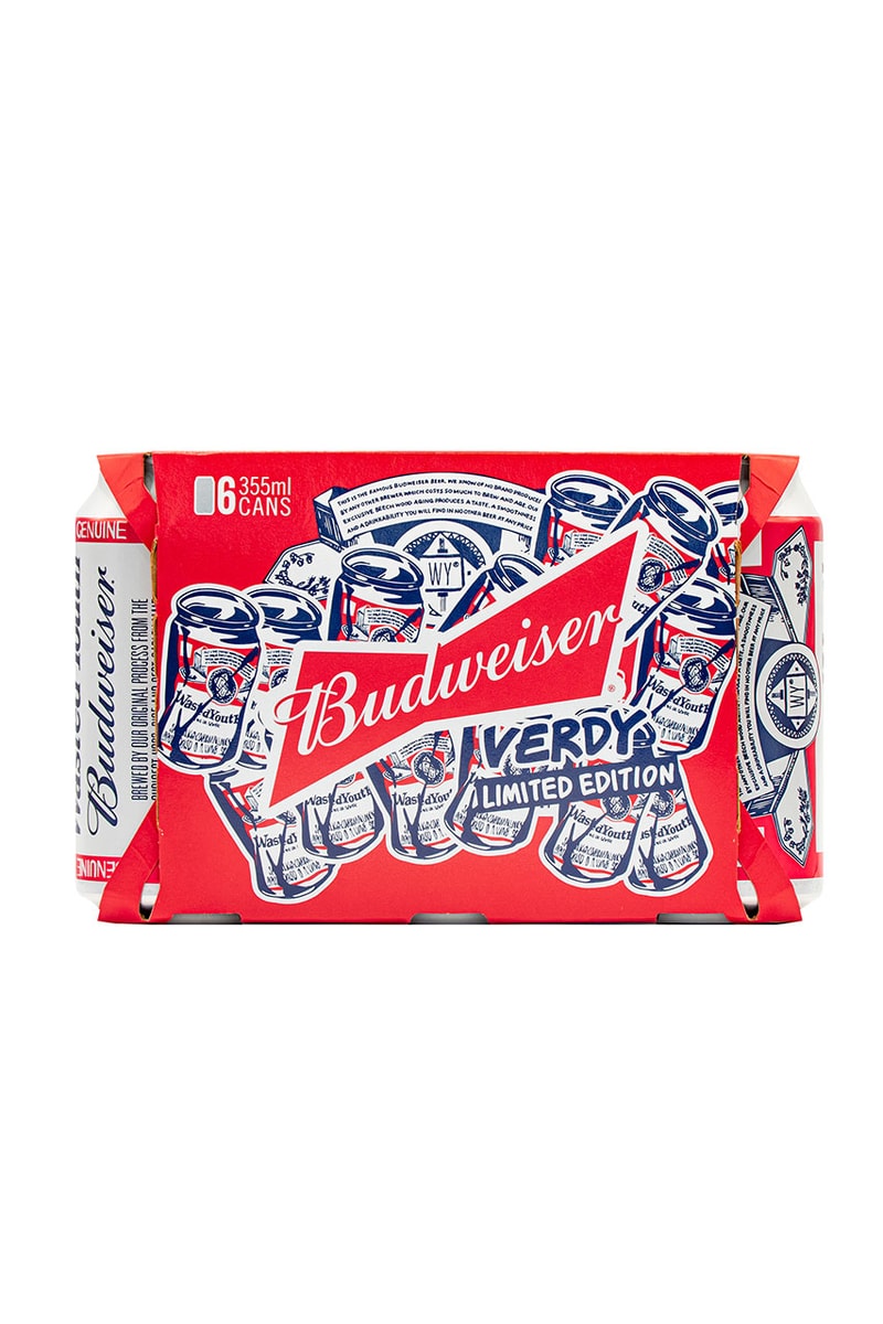 VERDYs Wasted Youth and Budweiser Link for Limited-Edition Beer bottle can red white branding 1999 skate release info date summer