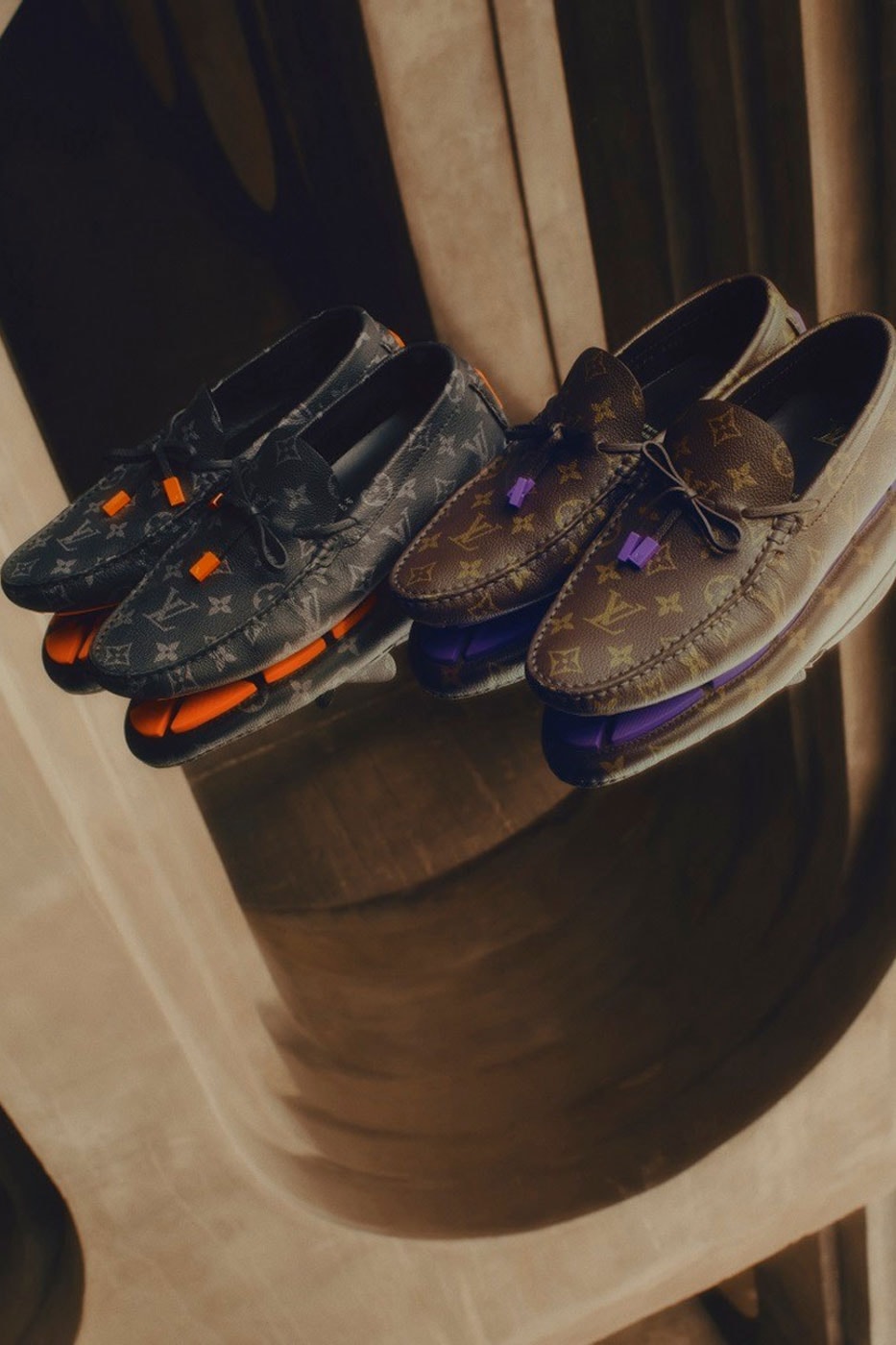 Louis Vuitton Releases Virgil Abloh-Designed Pre-Fall 2022 LV Driver Loafers moccasin loafers shoes series monogram french luxury 