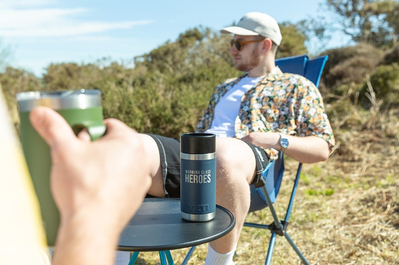 Working Class Heroes x YETI Drinkware Collaboration release information camping mugs furniture 
